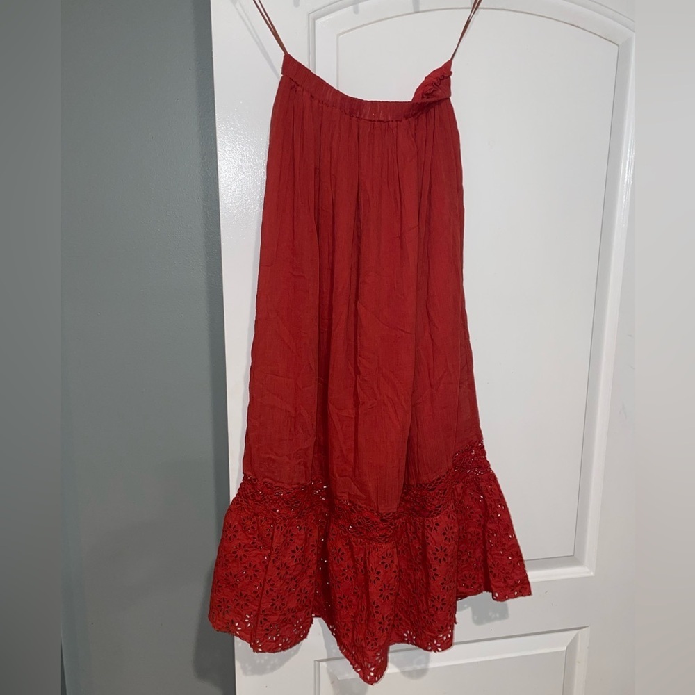 New! Free People Darling Eyelet Lace Slit Skirt Only in Burn Notice ❤️ XS - Picture 12 of 15